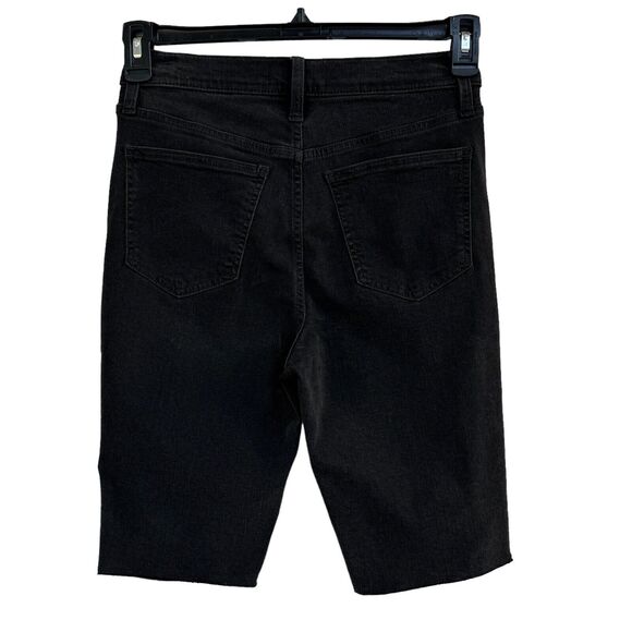 Madewell SZ 26 Roadtripper Biker Bermuda Jean Shorts Mid-Rise Stretch Lunar Wash - Picture 4 of 7